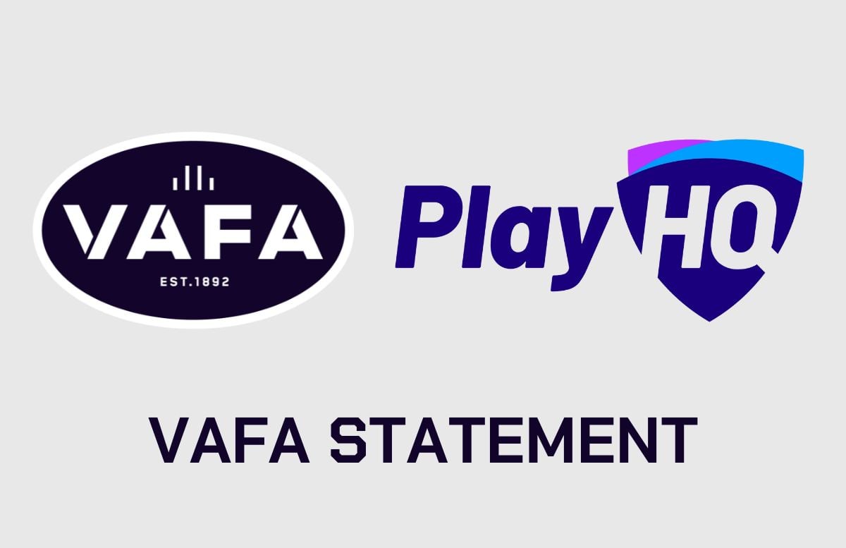 VAFA Statement: PlayHQ